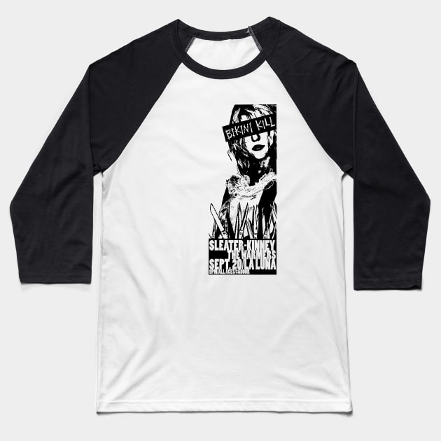 1990s Hardcore Punk Riot Grrrl Show Baseball T-Shirt by Scum & Villainy